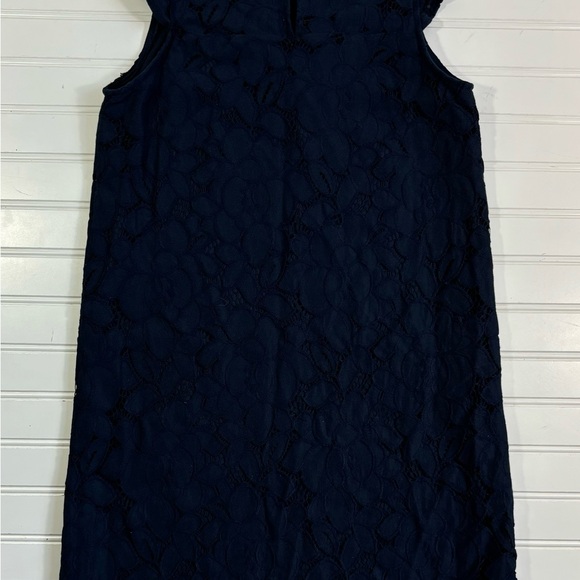 Monteau Lace Dress Short Navy Blue Womens Size Small Lined - Picture 14 of 15